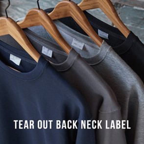 K332 sweatshirt tear out neck label